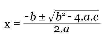 bhaskara fórmula exemplo